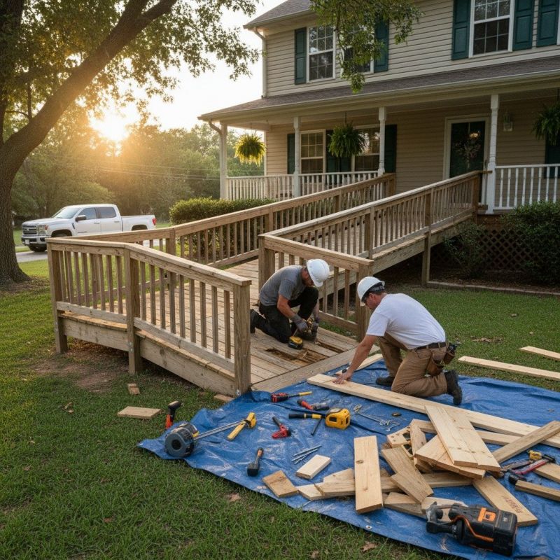 Local Wood Ramp Repair pros at work